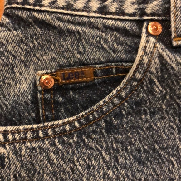 Vintage 80s LEE Acid Washed Jeans - Picture 2 of 8